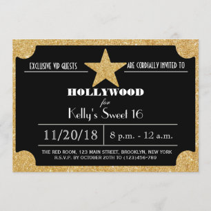 Invitation Bonbon de Hollywood de parties scintillantes