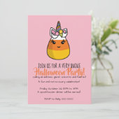 Invitation Bonbon de Maïs Licorne ~ la Licornbonbo (Debout devant)