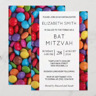 Invitation Bonbons colorés, Boutons de bonbons, Sucres, Bat m
