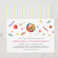 Bonbons colorés | Rainbow Lollipop fête d'annivers