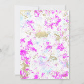 Invitation Bonbons en coton rose bleu doux 16 Anniversaire (Dos)