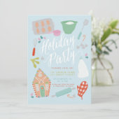 Invitation Bonbons gâteaux de Noël (Debout devant)