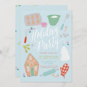 Invitation Bonbons gâteaux de Noël (Devant / Derrière)