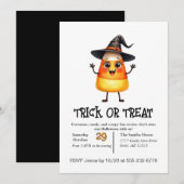 Invitation Bonbons mignons pour la tournée des friandises  (Devant / Derrière)