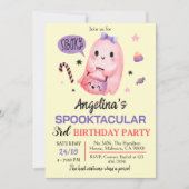 Invitation Bonbons pour fantôme doux et éffrayant 3e annivers (Devant)