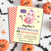 Invitation Bonbons pour fantôme doux et éffrayant 4e annivers