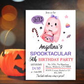 Invitation Bonbons pour fantôme doux et éffrayant 5e annivers