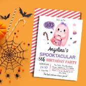 Invitation Bonbons pour fantôme doux et éffrayant 8e annivers