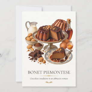 Invitation Bonet Piemontese – Vintage Italian Dessert