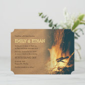 Invitation Bonfire Beach Wedding (Debout devant)