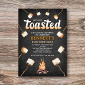 Invitation Bonfire Toasté Adulte Anniversaire