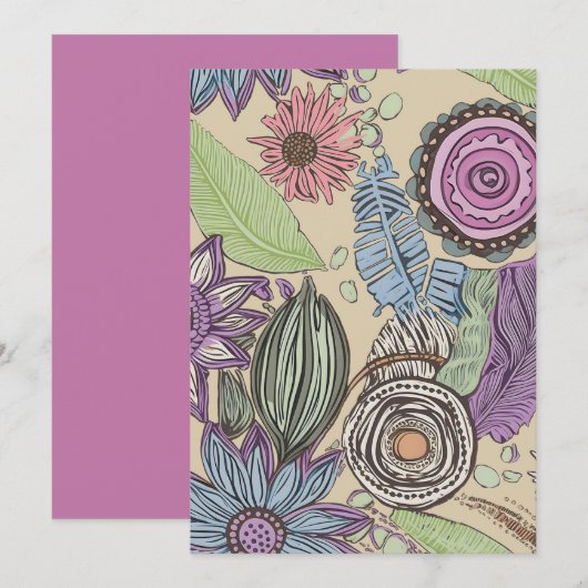 Invitation Bonheur Botanique (Devant / Derrière)