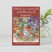 Invitation Bonheur Remplissage Pharmacie Infirmière Noël Nouv (Debout devant)