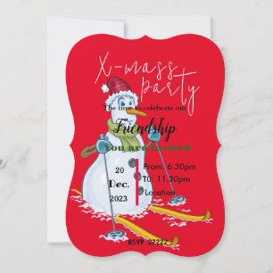 Invitation Bonhomme de neige