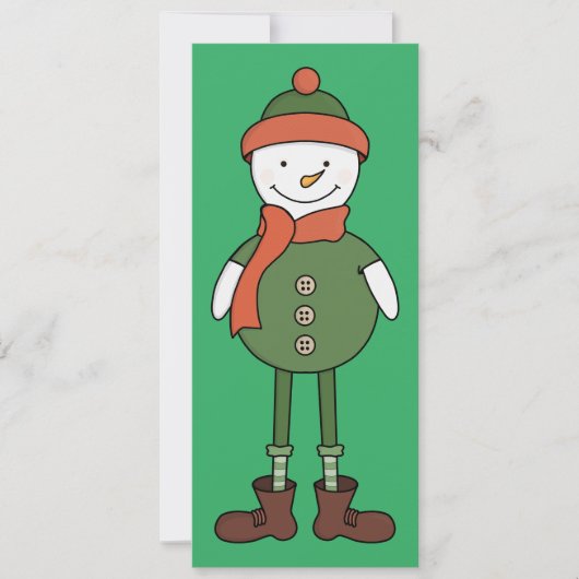 Invitation Bonhomme de neige cool (Devant)