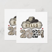 Invitation Bonjour 2024 occidental (Devant / Derrière)