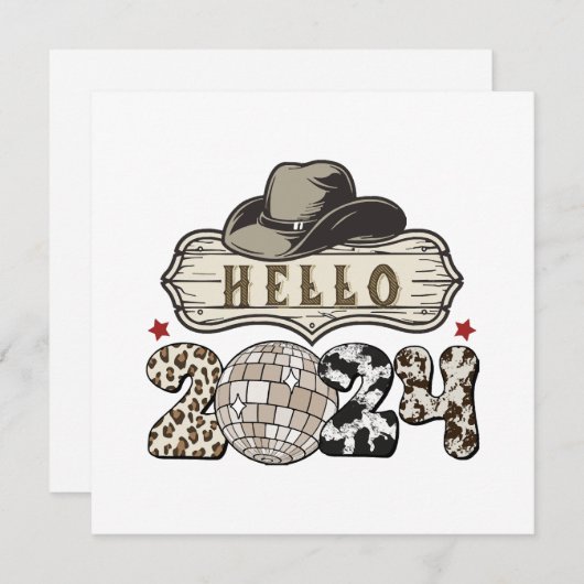 Invitation Bonjour 2024 Ouest (Devant / Derrière)