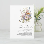 Invitation Bonjour 30 Simple adulte 30e anniversaire invitati (Debout devant)