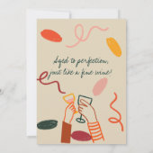 Invitation Bonjour 30 Trente trentième Déjeuner Winery Annive (Dos)