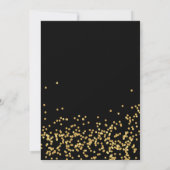 Invitation Bonjour 30ème or de l'anniversaire trente et (Dos)