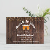 Invitation Bonjour à 50 ans ! Anniversaire de la perfection (Debout devant)