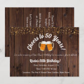 Invitation Bonjour à 50 ans ! Anniversaire de la perfection (Devant / Derrière)