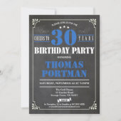 Invitation Bonjour à l'invitation de 30 ans.Retro (Devant)