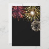 Invitation Bonjour à l'invitation du Nouvel An, Réveillon du  (Dos)