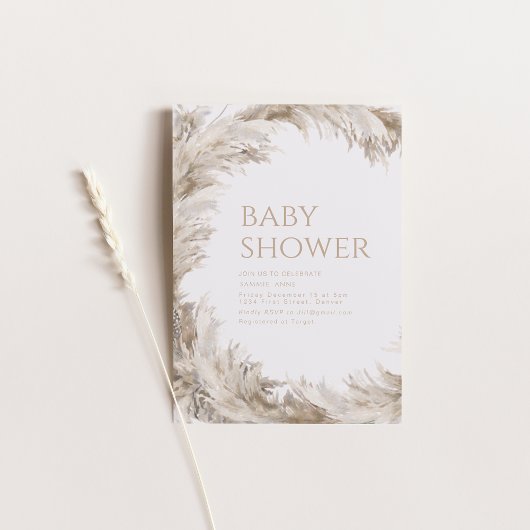 Invitation Bonjour Baby Baby shower Modèle d'invitation