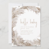 Invitation Bonjour Baby Baby shower Modèle d'invitation (Devant)