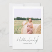 Invitation Bonjour Baby Boho Baby shower d'aquarelle (Dos)