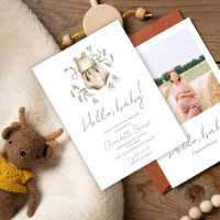 Bonjour Baby Boho Baby shower d'aquarelle