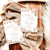 Invitation Bonjour Baby Boho Fall Baby shower neutre pour le 