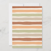 Invitation Bonjour Baby Fall Boho Vêtements Baby shower (Dos)