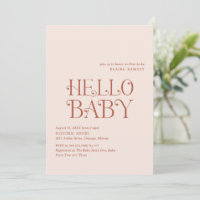 Bonjour Baby Neutral Baby shower moderne