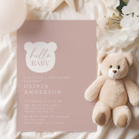 Bonjour Baby shower bébé ours