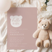 Bonjour Baby shower bébé ours