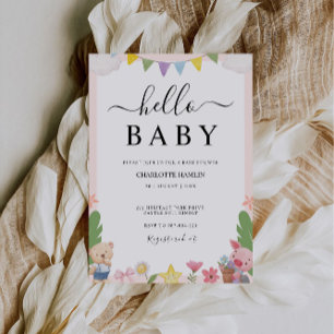 Invitation Bonjour Baby shower mariage