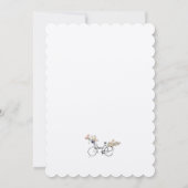 Invitation Bonjour Bebe Baby shower neutre du genre (Dos)