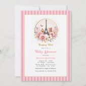 Invitation Bonjour Bébé Baby shower parisien (Devant)