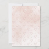 Invitation Bonjour bébé Blush rose bébé fille douche Invitati (Dos)