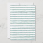 Invitation Bonjour bébé | Cute Boho Vêtements Baby shower fil (Dos)