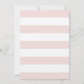 Invitation Bonjour Bébé French Paris Café Baby shower rose (Dos)