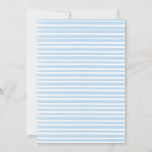 Invitation Bonjour Bebe French Paris Elephant Baby shower (Dos)