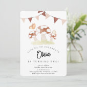 Invitation Bonjour Bebe French Penguin Baby shower neutre (Debout devant)