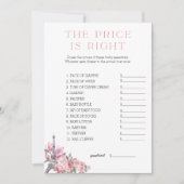 Invitation Bonjour Bebe | Le prix est le bon jeu de Baby show (Devant)