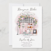 Invitation Bonjour Bebe Paris Baby shower parisien Inv (Devant)