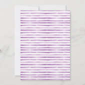 Invitation Bonjour Bebe Paris French Stripe Baby shower (Dos)