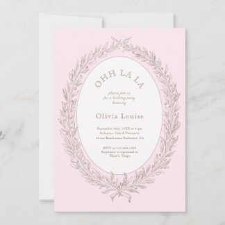 Invitation Bonjour Bebe Pâtisserie Française Anniversaire Fêt