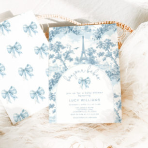 Invitation Bonjour Bebes Toile Twins Fête de Naissance França